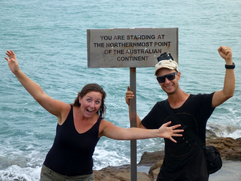 Joe and Sharni on the Tip of Australia
