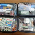 Zuca compartments filled with cosmetics and first aid