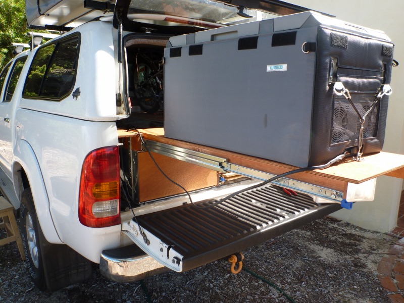 storage drawers fridge slide extended