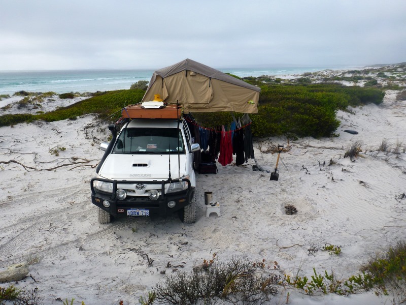 camping at Tooregullup Beach