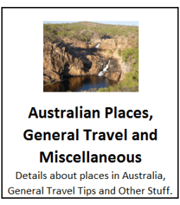 Australian Places, General Travel and Miscellaneous