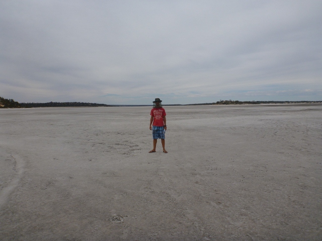 Battling the flies near Googs Lake, on Googs Track