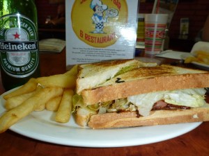 Coober Pedy John's Pizza Bar steak sandwich