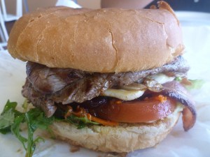 Eucla Amber Hotel steak sandwich Eucla Amber Hotel steak sandwich