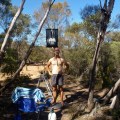 shower at mt ragged camp site