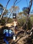 shower at mt ragged camp site