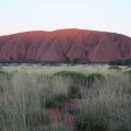 Uluru just after sunset