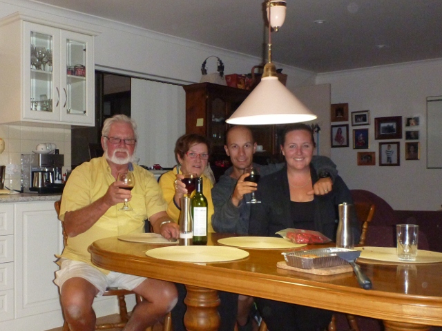 Dinner with Ken & Ana, Underground Bed and Breakfast, Coober Pedy
