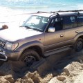 bogged on beach