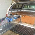 Hilux tray with drawer out