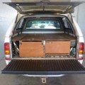 Hilux tray with drawer system