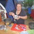 Cooking Dinner at the caravan park in Darwin
