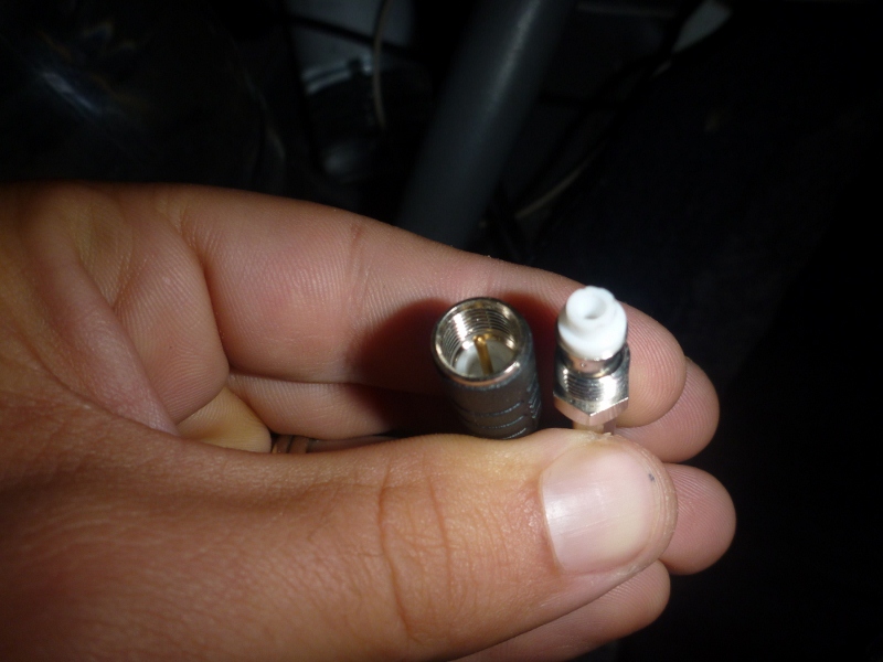 patch lead and aerial connector