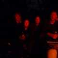 sitting around the campfire at merl
