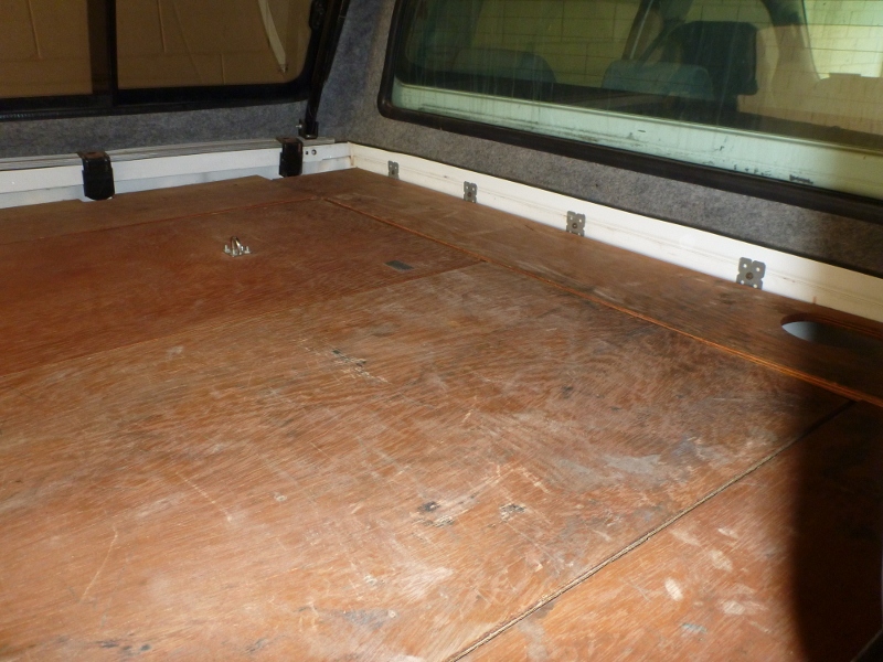 flat area on top of storage drawers - heaps of space to pack more stuff