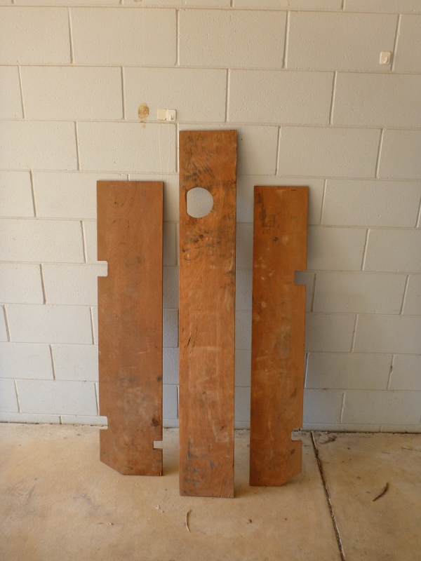 left wing, right wing and back panel