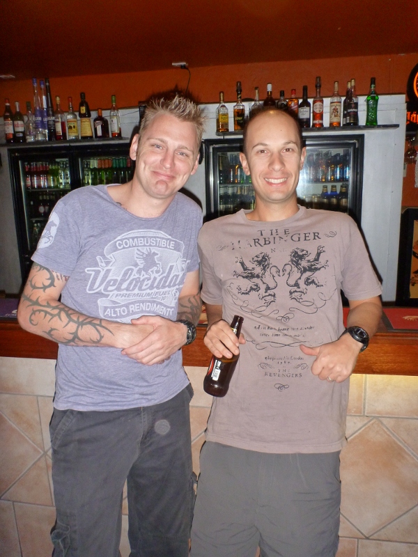 Joe and Simon at rjs bar katherine