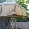 roof top tent erected