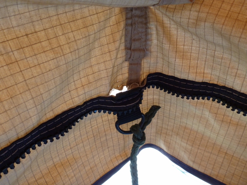 roof top tent guy rope stitching