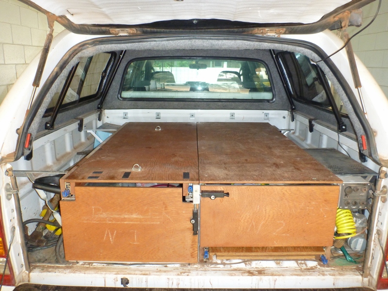 storage drawers with removable panels separated