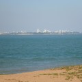 view of Darwin from Mandorah Beach Hotel