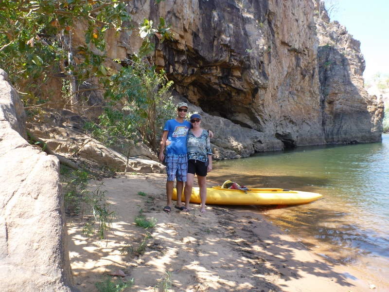 katherine gorge stopped on a beach