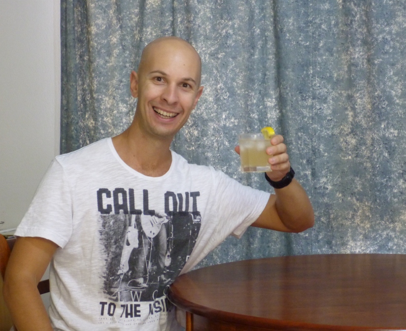 drinking delicious apple cider