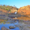 edith falls upper pool as sunset