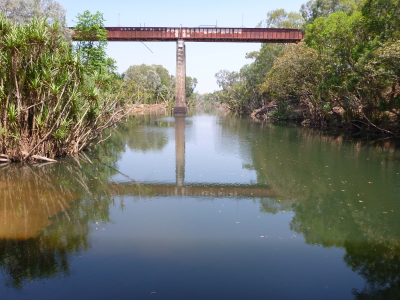 katherine river from stuart hwy bridge