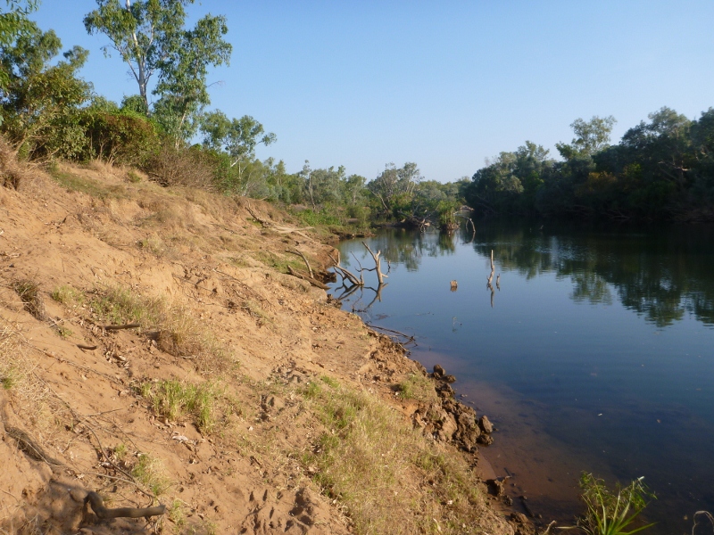 katherine river near hot springs