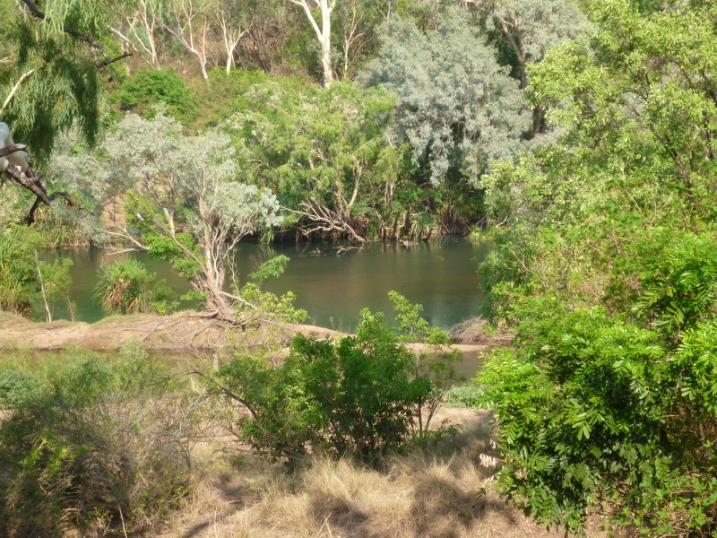 view to katherine river from bike track