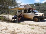 camping at cooloola beach