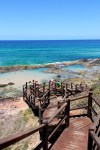 champagne pools boardwalk, fraser island