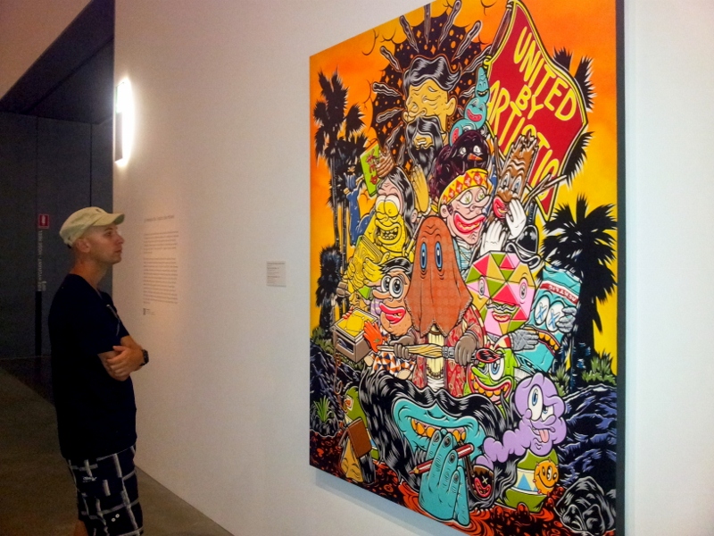 Joe interpreting modern art