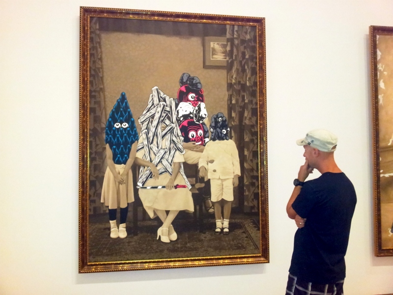 Joe interpreting modern art