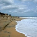 waiting for the tide to recede, fraser island