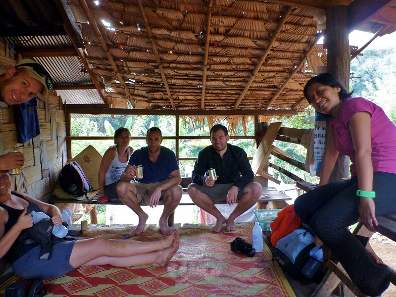 relaxing at thailand hill village