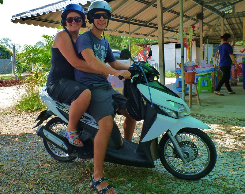 scooter in chiang mai