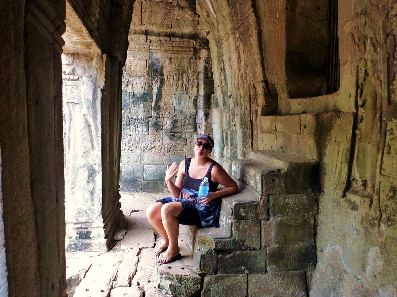 angkor thom very hot