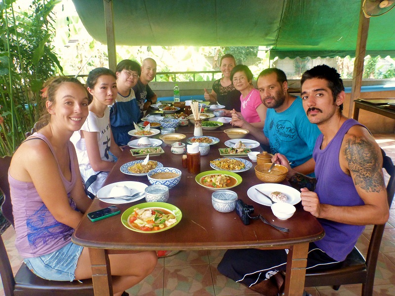 eating our thai food