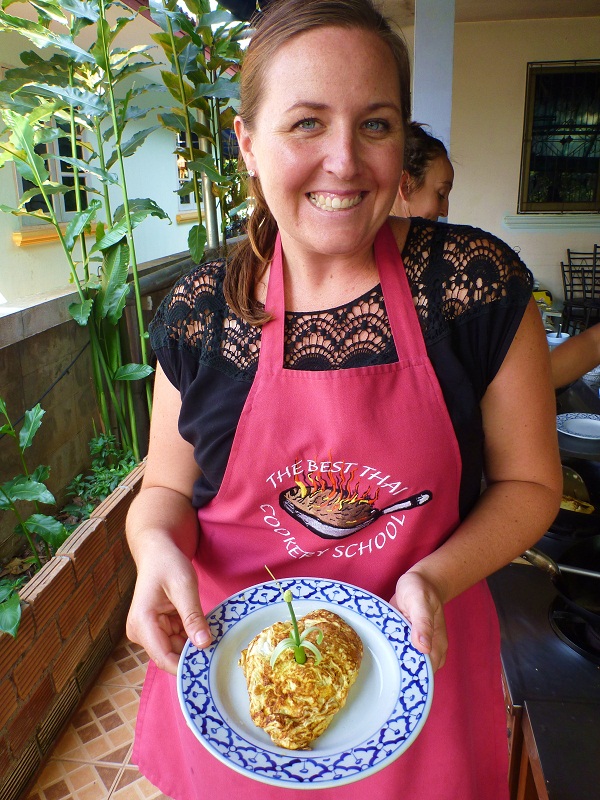 sharni's egg wrapped pad thai