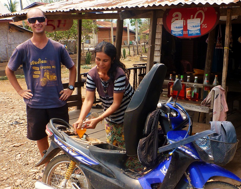 fill her up at the local servo on the loop