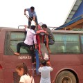loading the bus in luang namtha