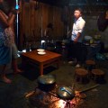 cooking dinner at hill tribe homestay
