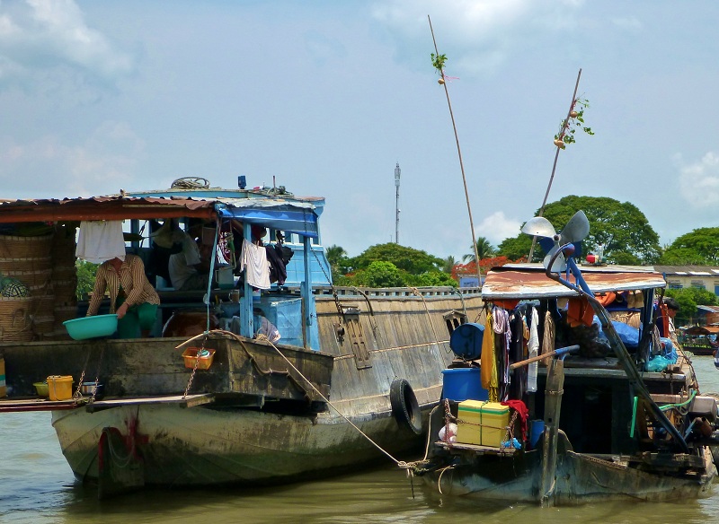 floating markets mekong delta
