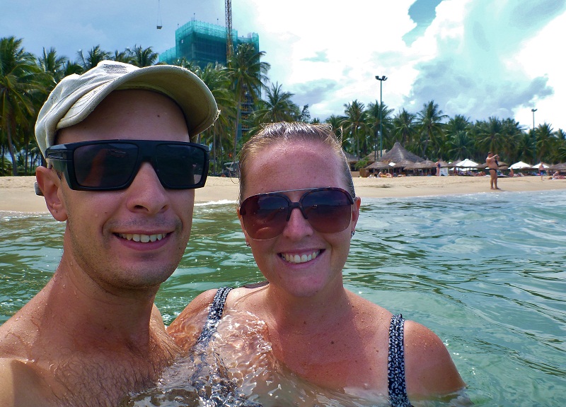 swimming at nha trang