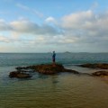 joe fishing at alau beach umagico