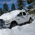 Bryce Canyon snow on vehicle