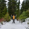 Finished snowshoeing, Grouse Mountain