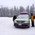 Fresh coat of snow on our Jucy Campervan Brighton Ski Resort, UTAH
